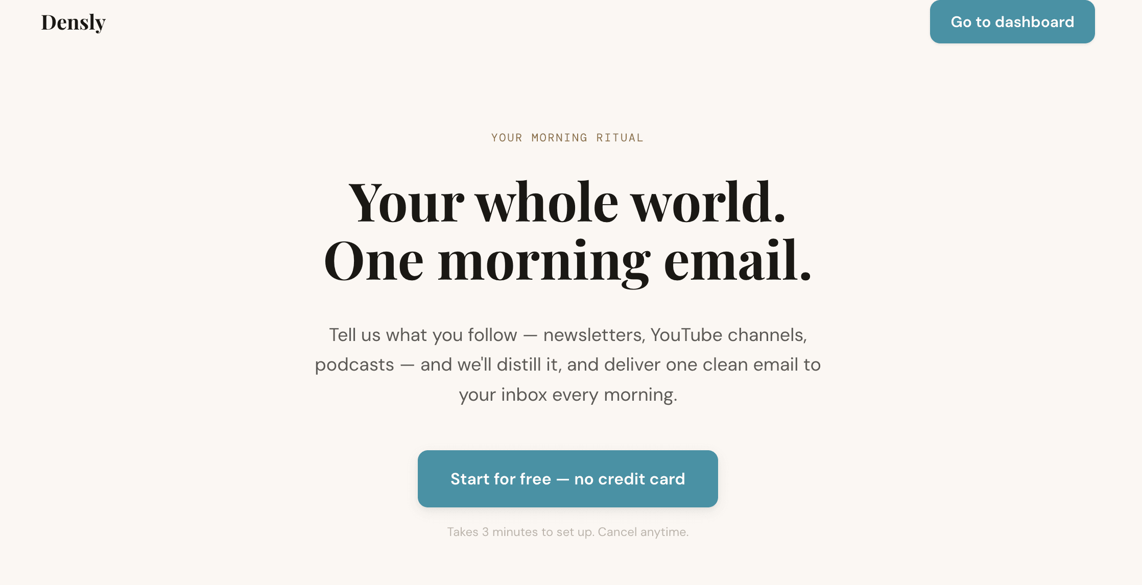 Densly: AI-Powered Daily Digest cover image